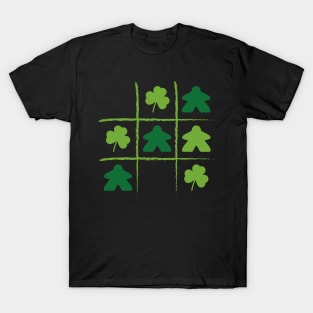 Meeples and Clovers Tic Tac Toe T-Shirt